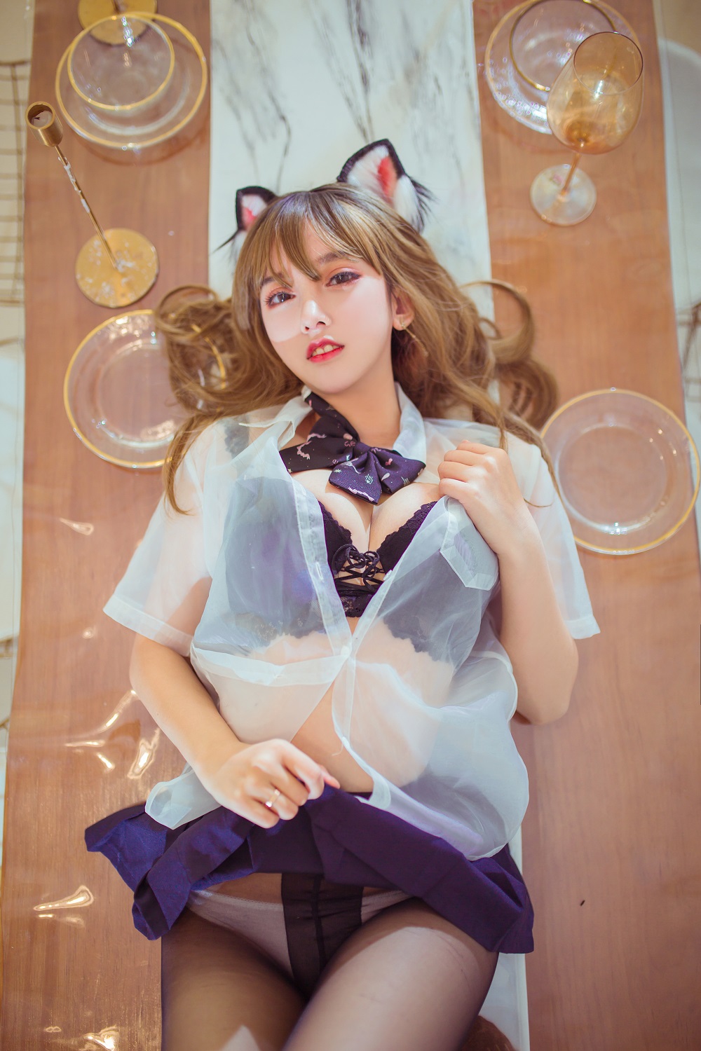 过期米线线喵-黑丝猫耳娘[24P]