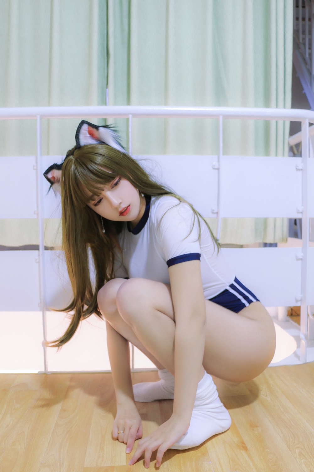 过期米线线喵-猫耳体操服[16P]