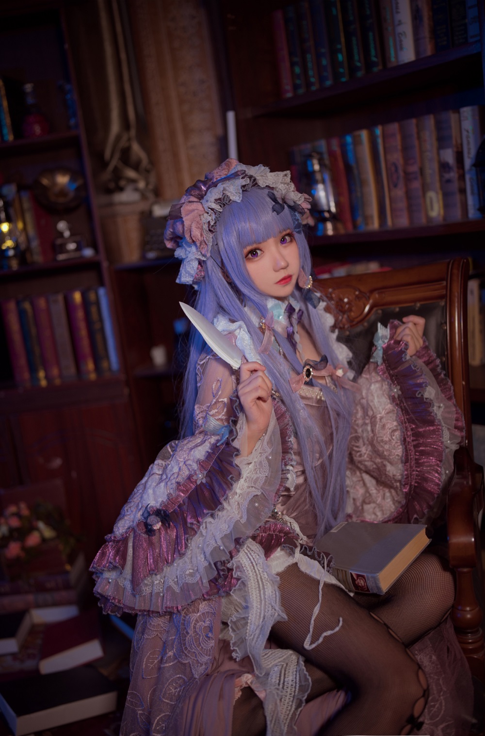 花柒Hana-帕秋莉睡衣[13P]