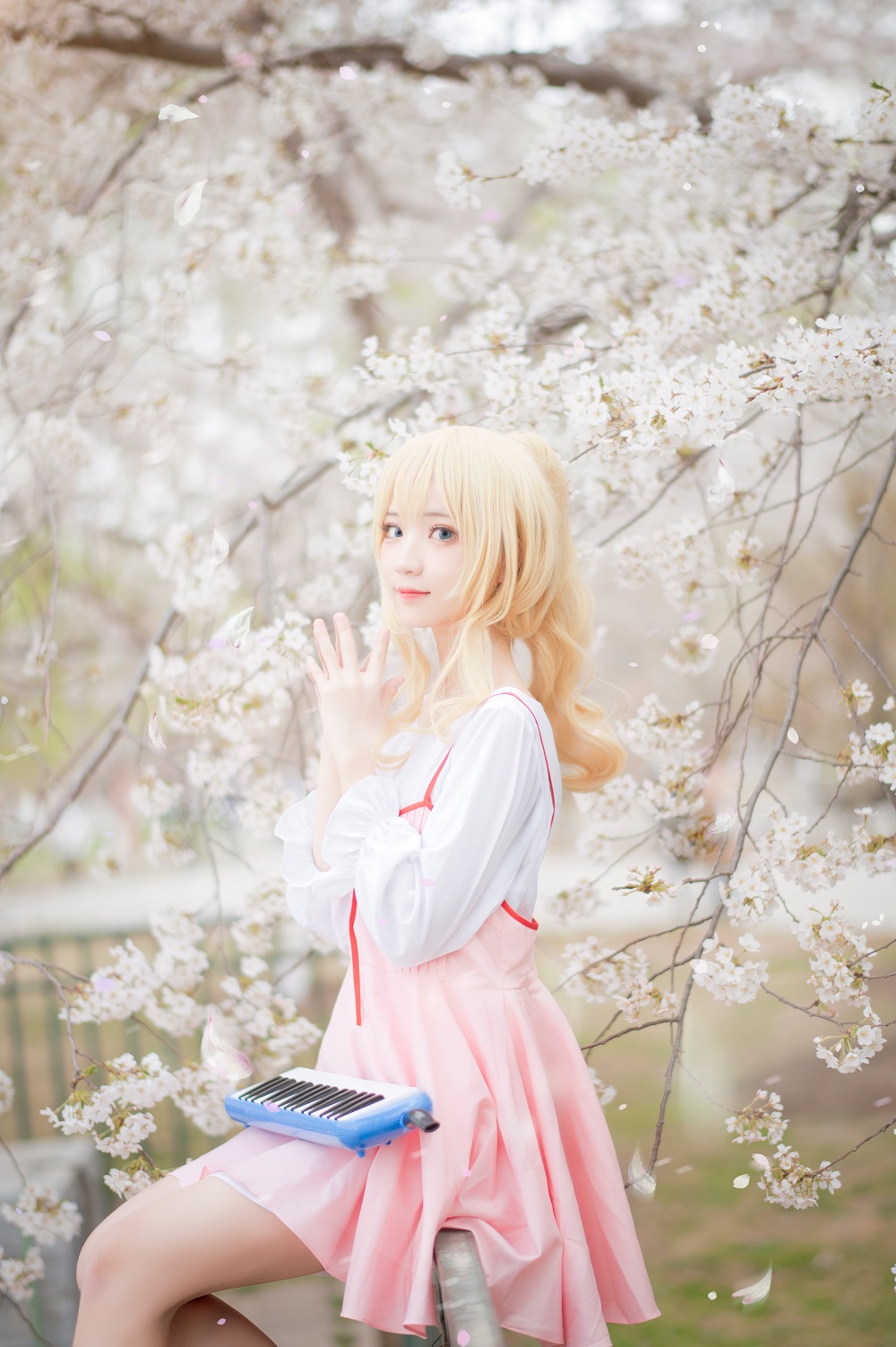 花柒Hana-宫园熏粉裙[9P]
