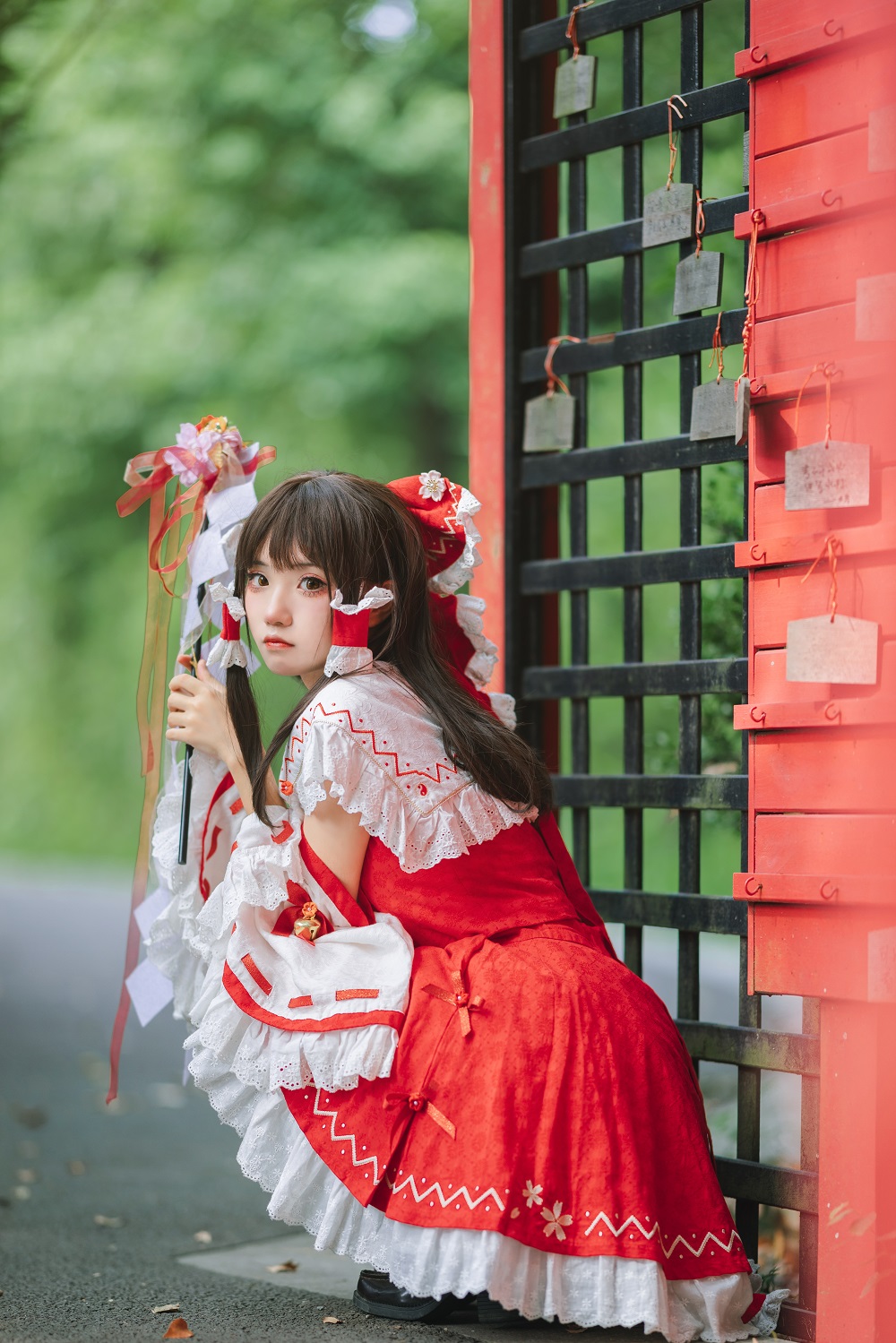 花柒Hana-森森短款灵梦[15P]