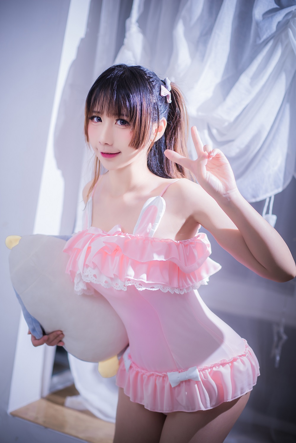 九曲Jean-粉色内衣[9P]