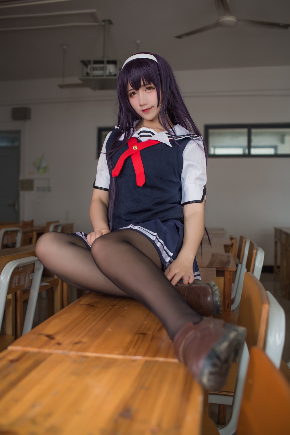 九曲Jean-霞之丘诗羽夏季校服[40P]