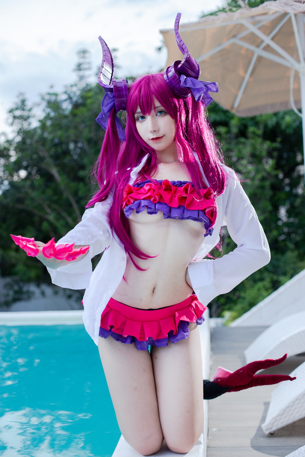 九曲Jean-FGO-龙娘泳装[14P]