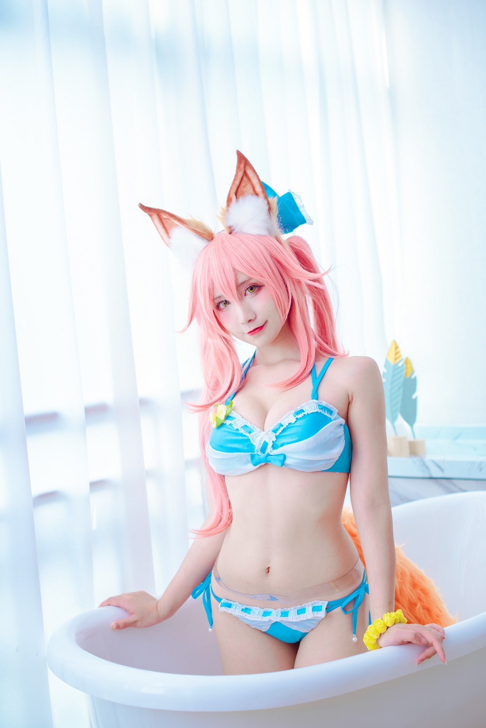 九曲Jean-FGO-玉藻前泳装[11P]
