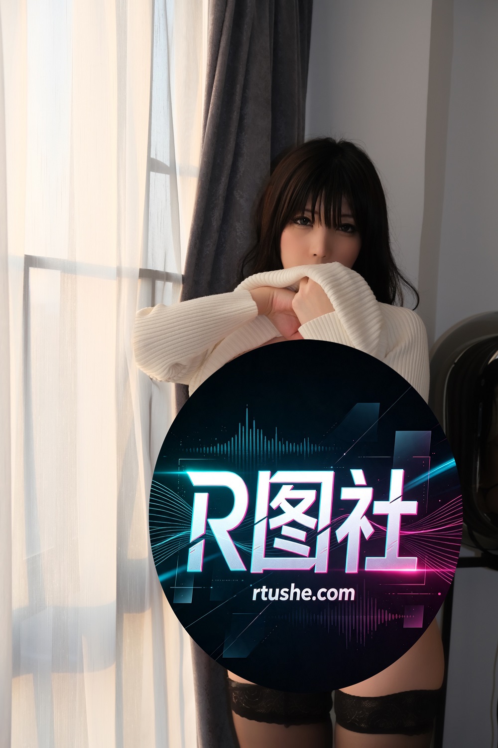鹿野希-自撮りVol.24-黑丝毛衣[102P+3V]