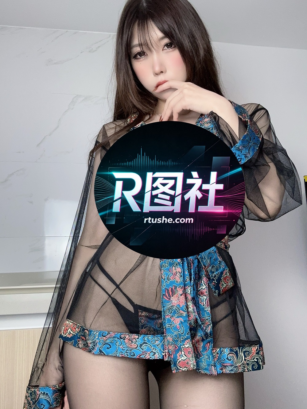 鹿野希-孔雀の青い中国风汉服[118P+6V]