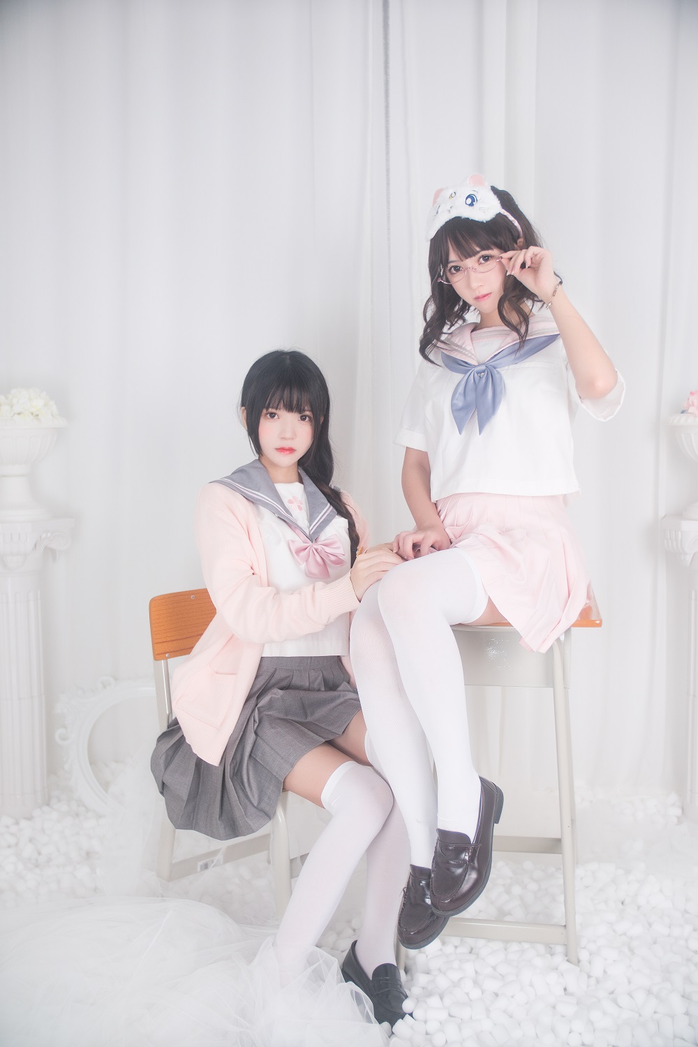 鳗鱼霏儿&amp;桜桃喵-百合少女[20P]