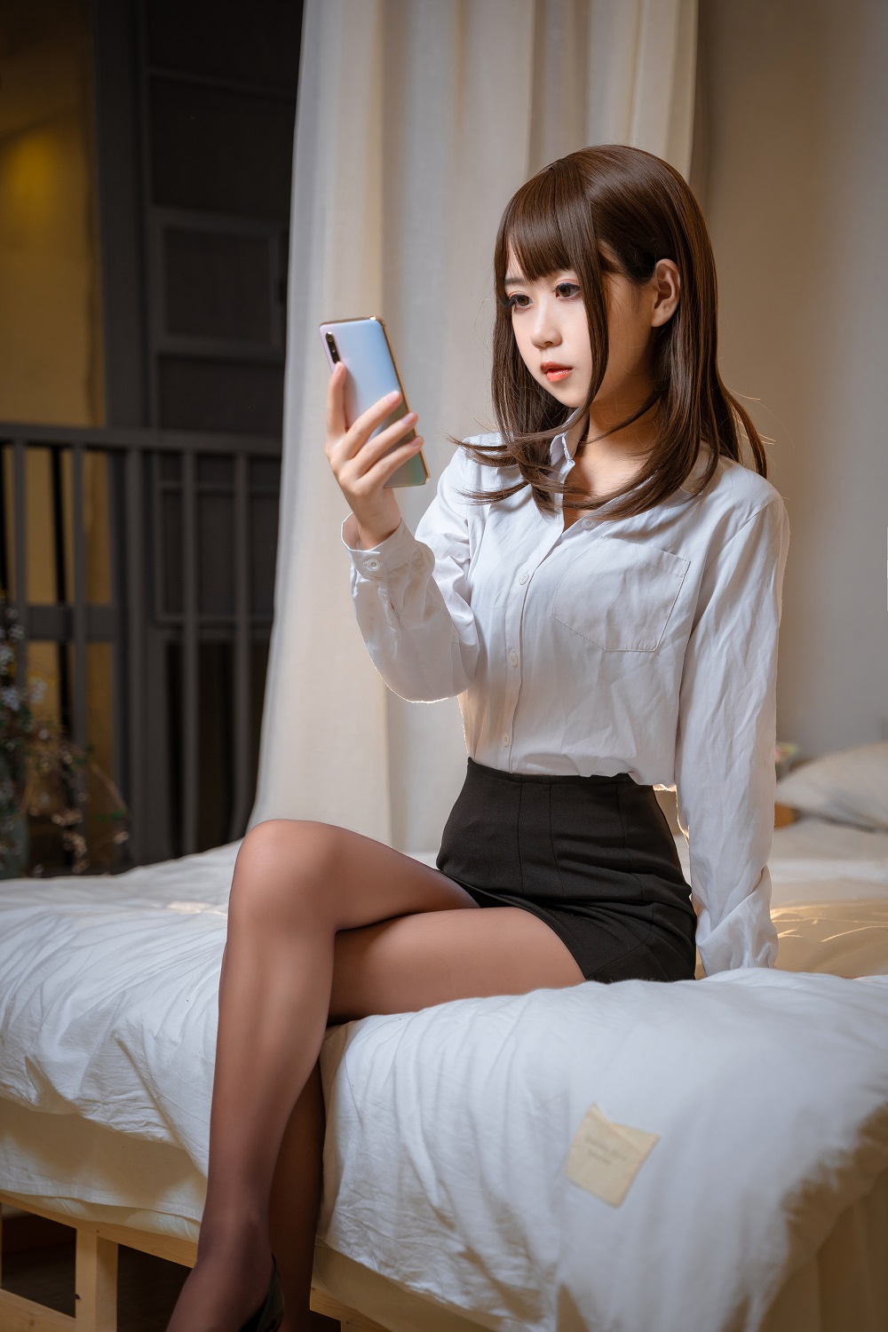 萌芽儿-开裆丝袜OL[26P]