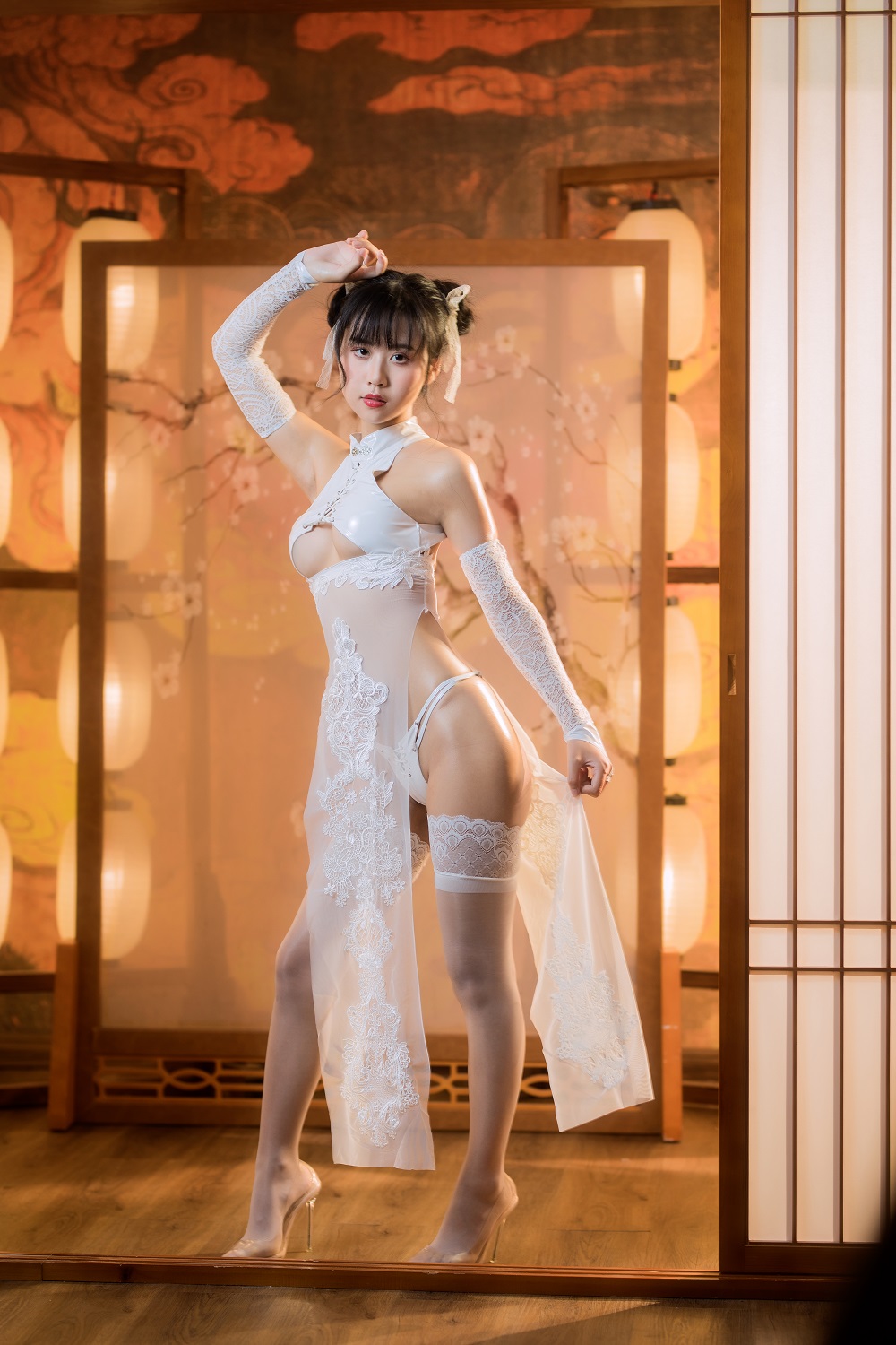 萌芽儿-白靡烟旗袍[30P]