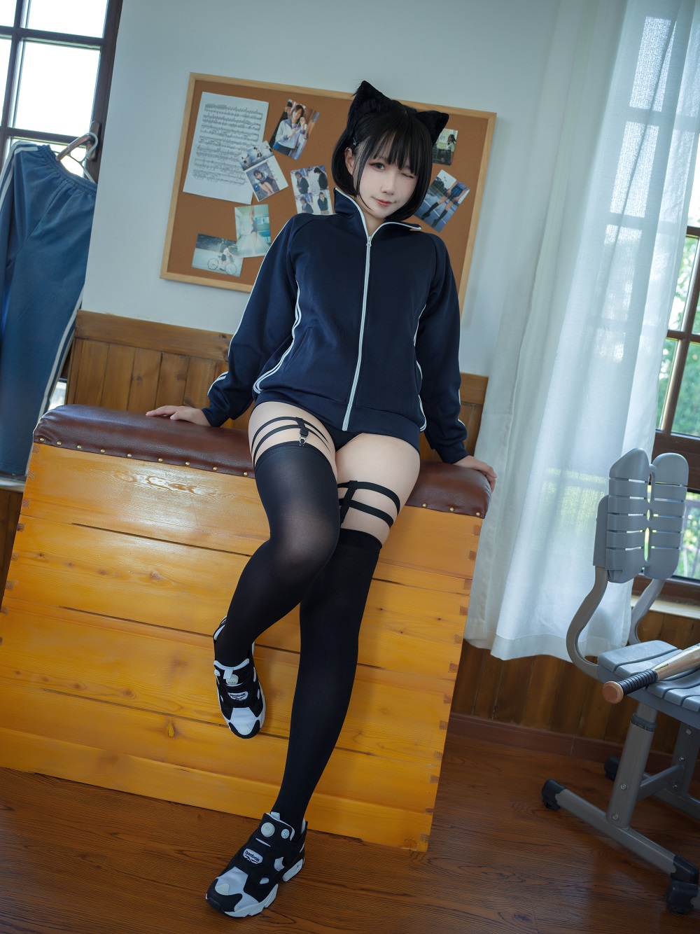 麻花麻花酱-猫耳体操服[61P]