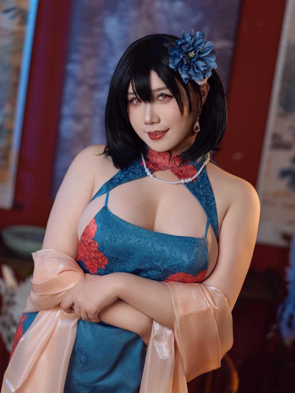 麻花麻花酱-碧蓝航线-建武旗袍[34P+2V]
