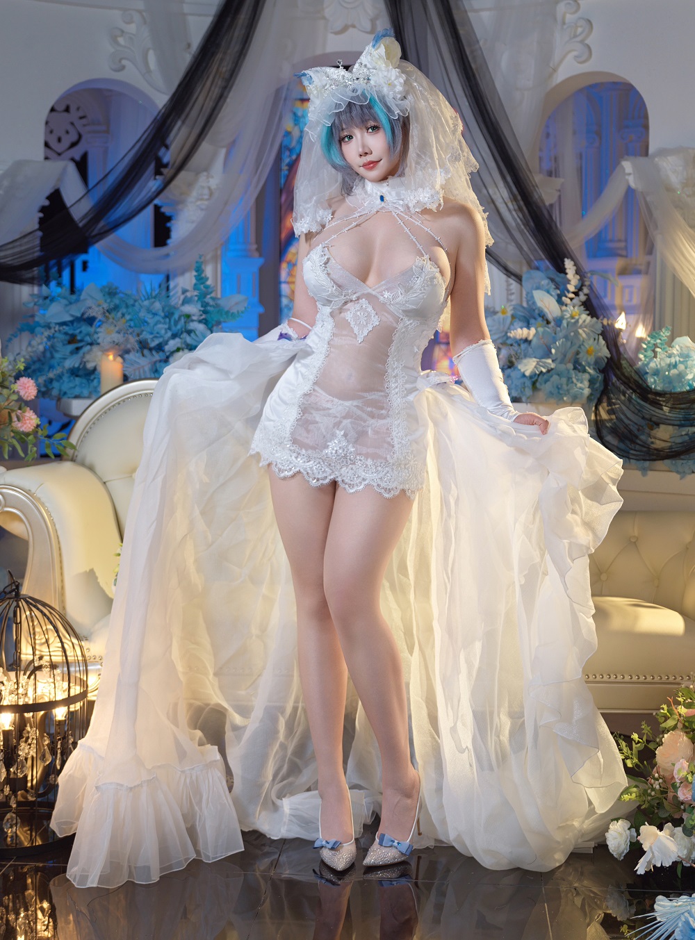 麻花麻花酱-碧蓝航线-柴郡内衣花嫁[32P+2V]
