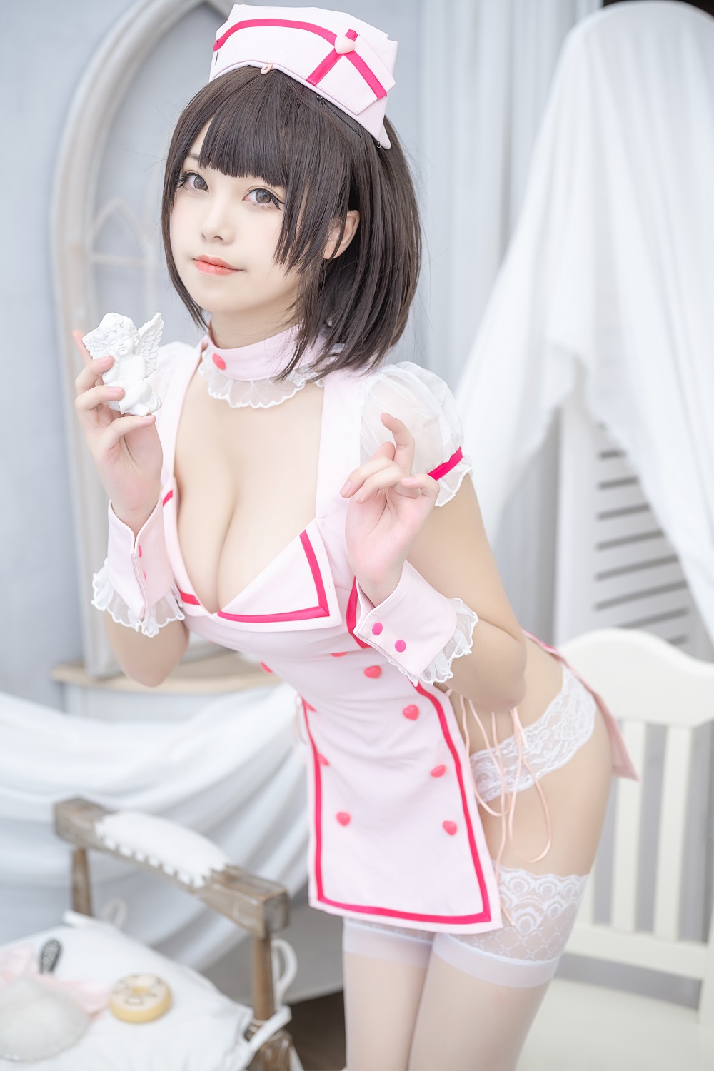 蜜汁猫裘-白丝小护士[61P]