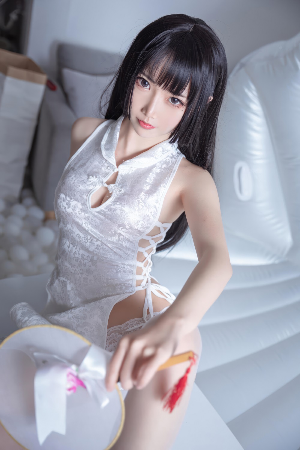 面饼仙儿-白色旗袍[60P]