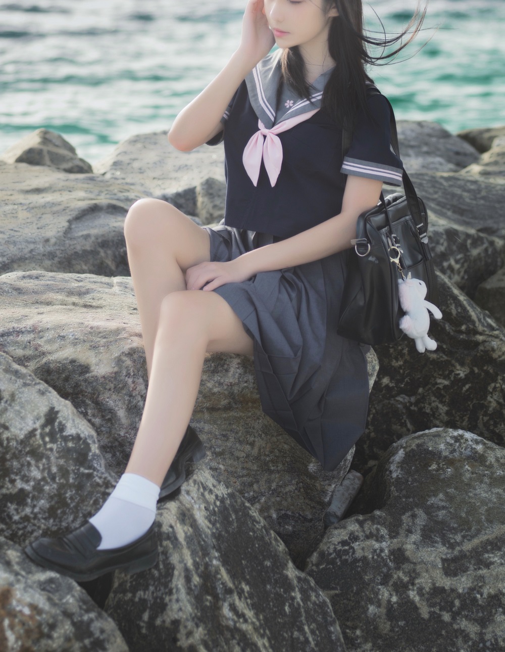 南桃Momoko-蓝JK[12P]