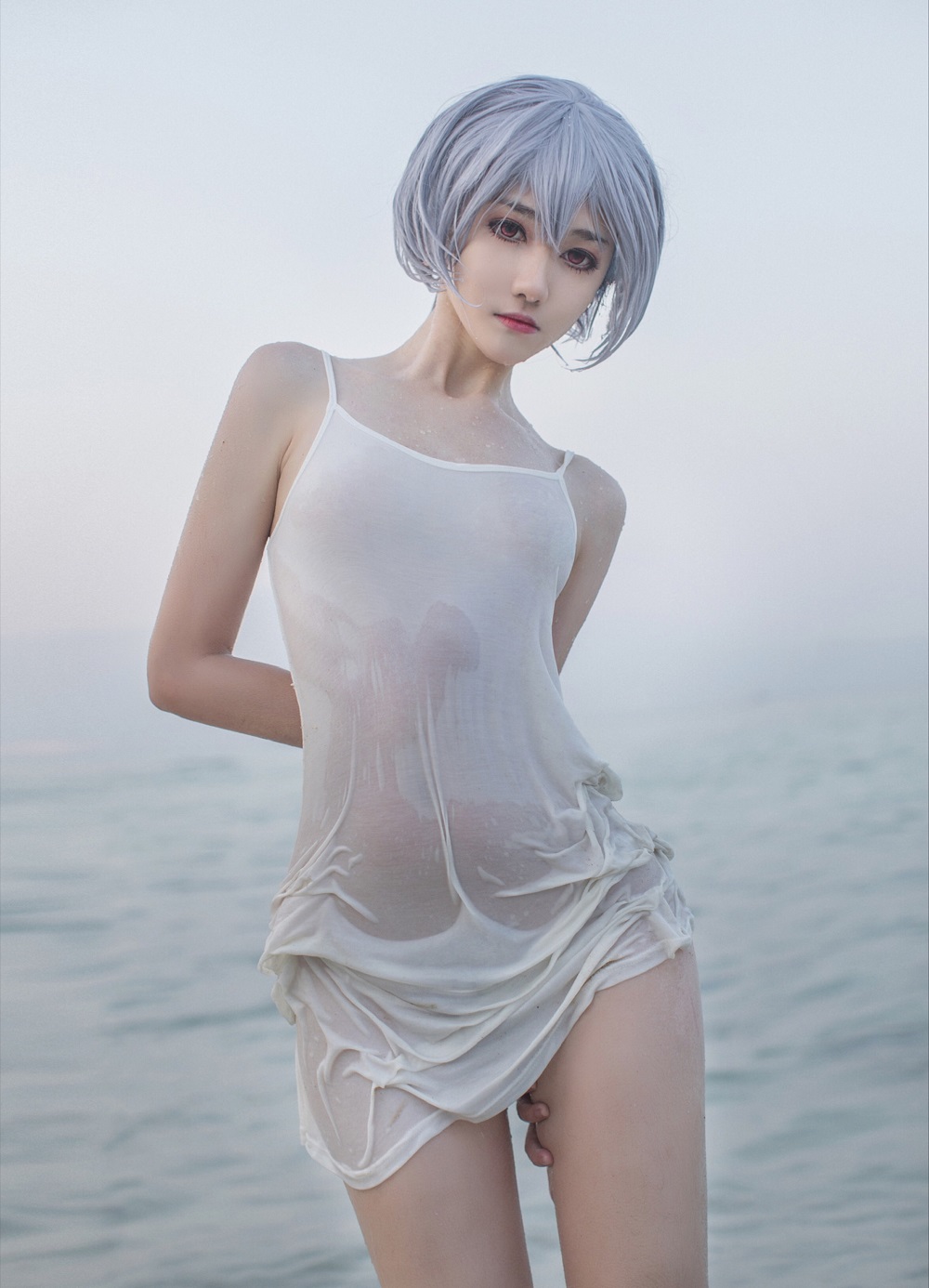 南桃Momoko-绫波丽白裙[25P]