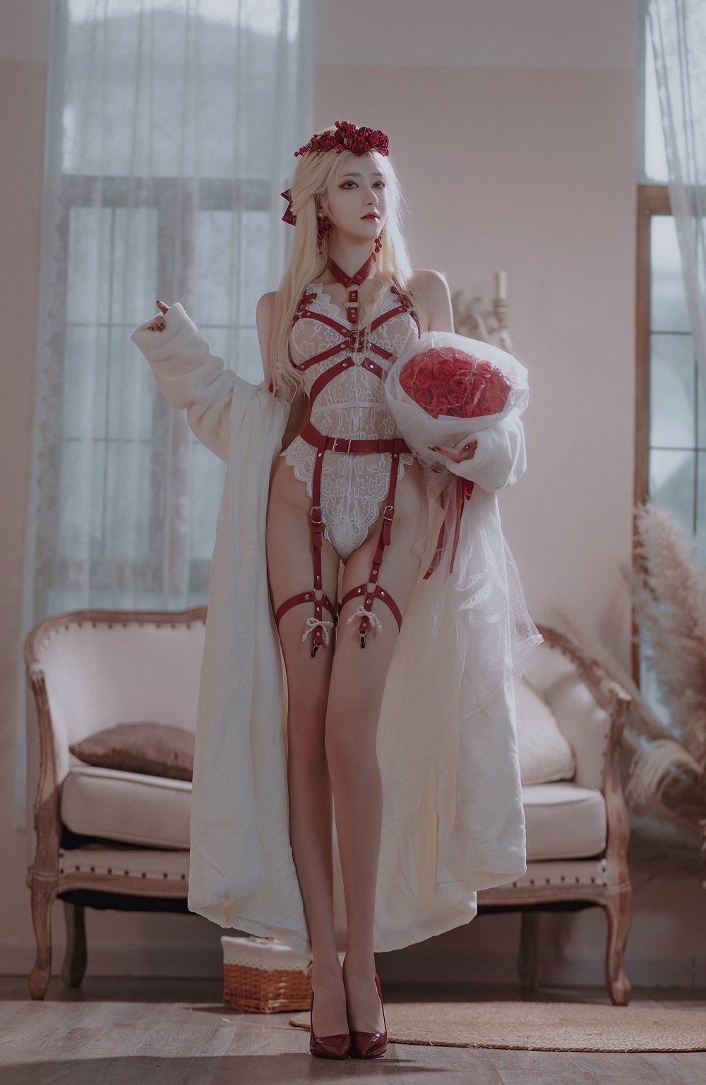 南桃Momoko-玫瑰内衣[26P]