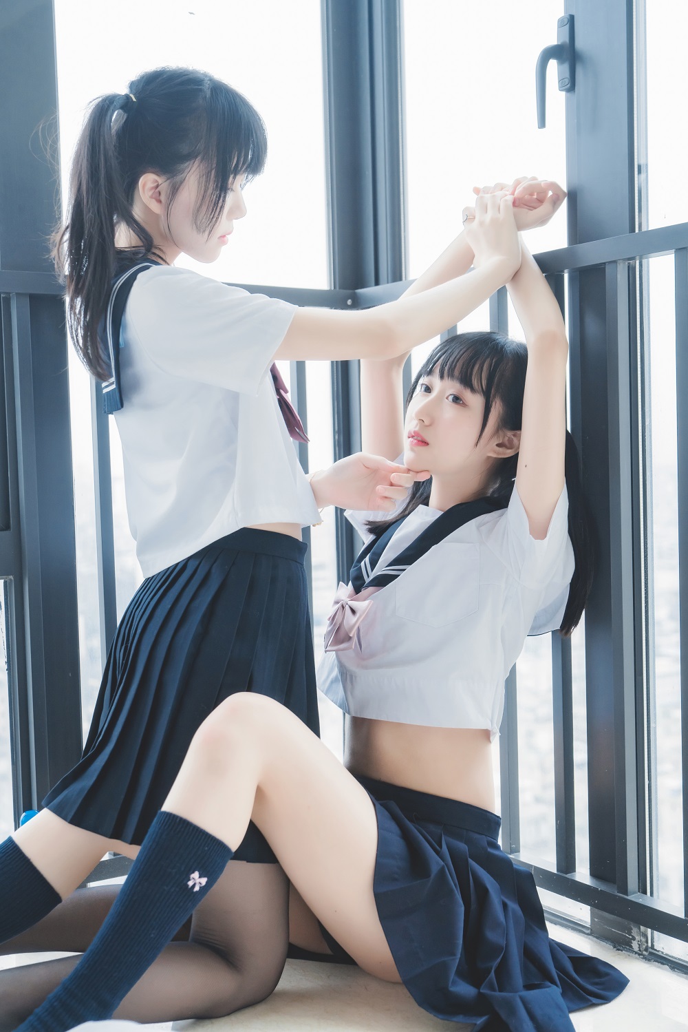 木棉棉&amp;桜桃喵-她SHE-她-制服双子[37P]