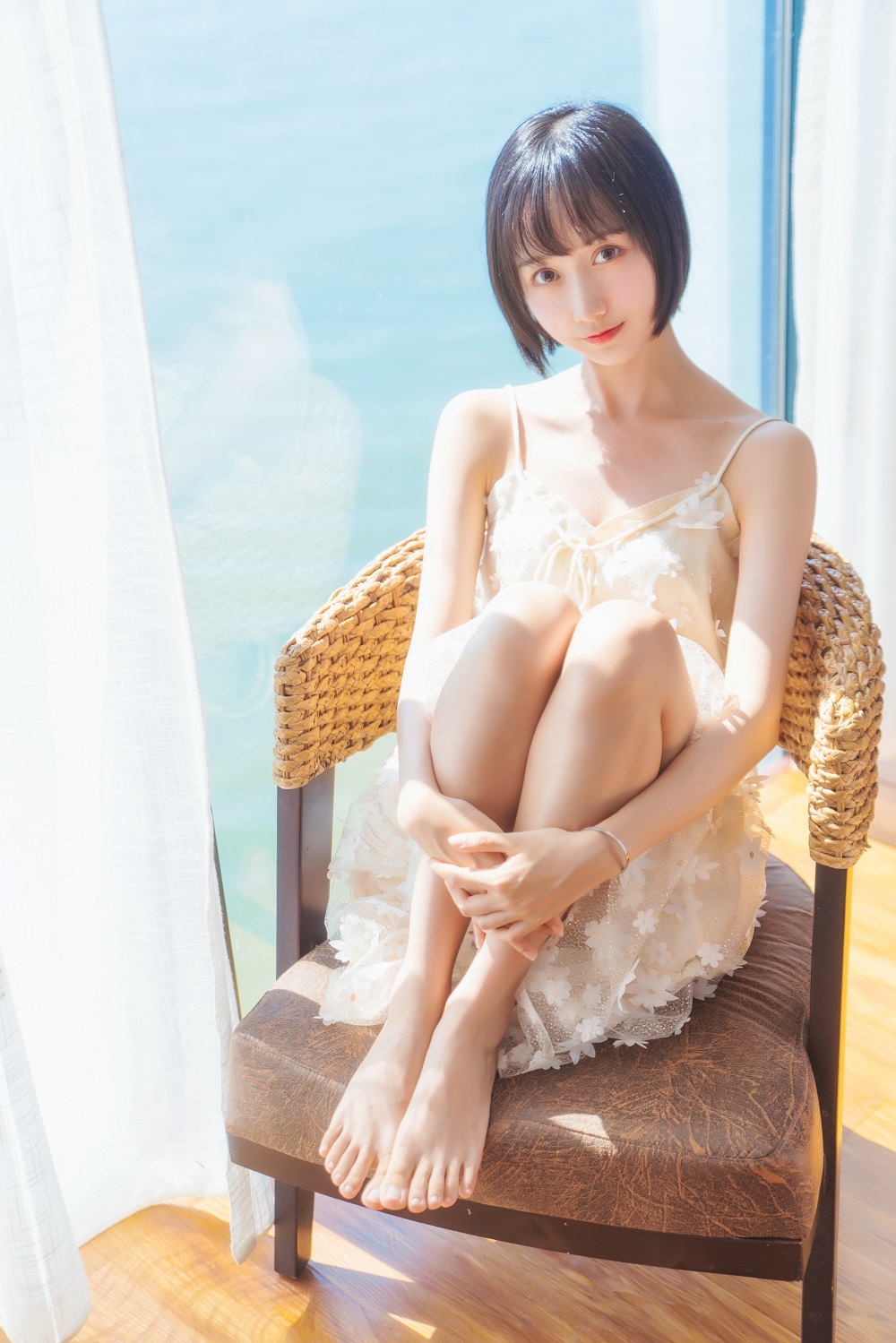 木棉棉-暖冬的海-米色长裙[22P]