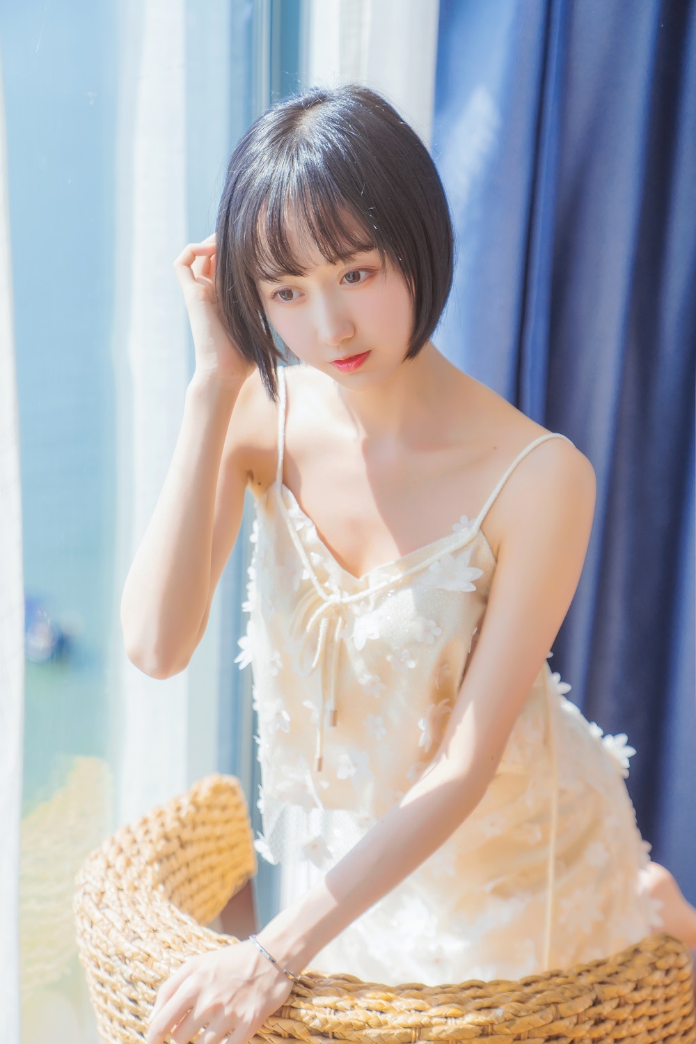 木棉棉-暖冬的海-米色长裙[22P]