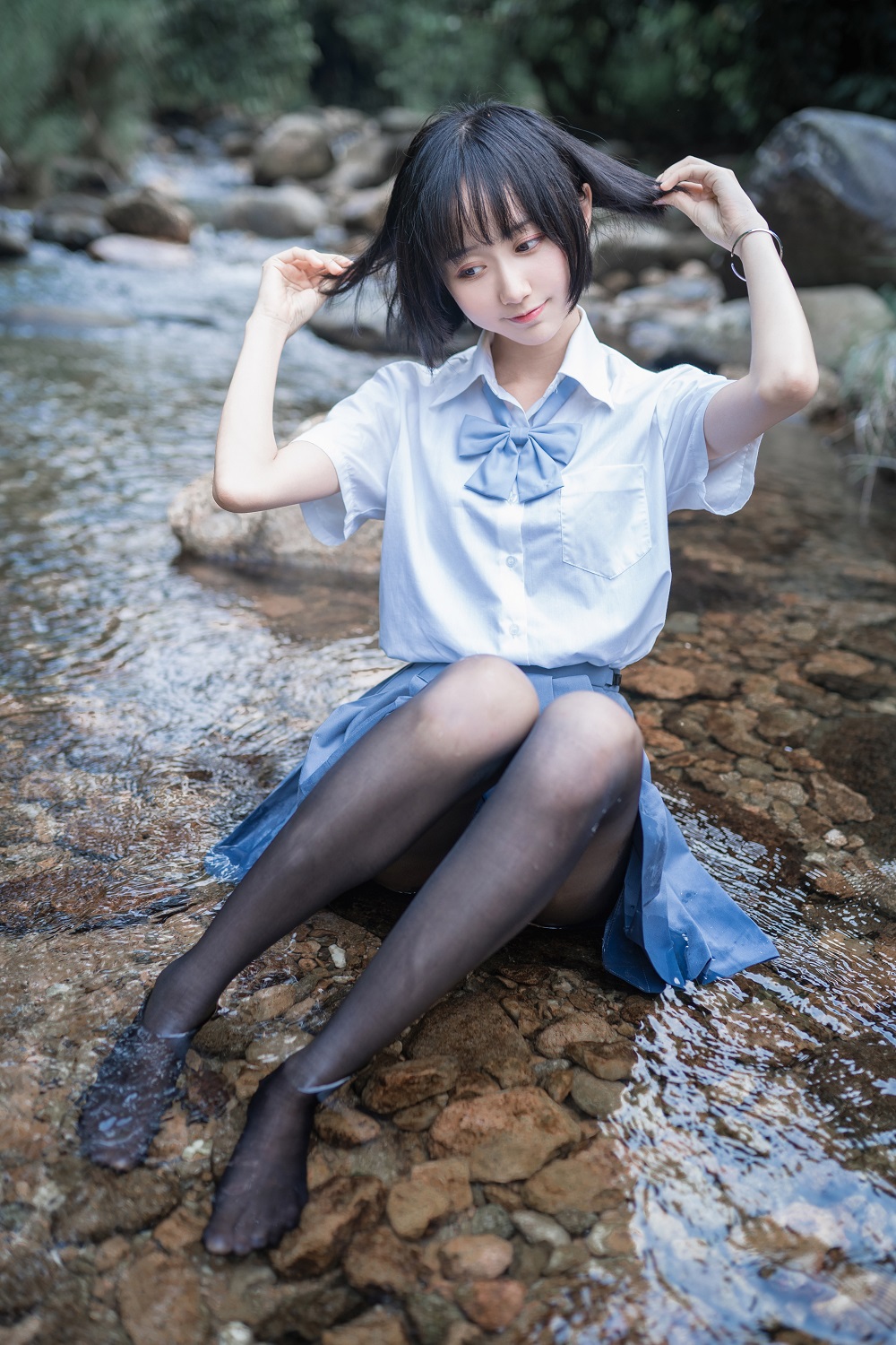 木棉棉-溪边JK制服死库水[52P]