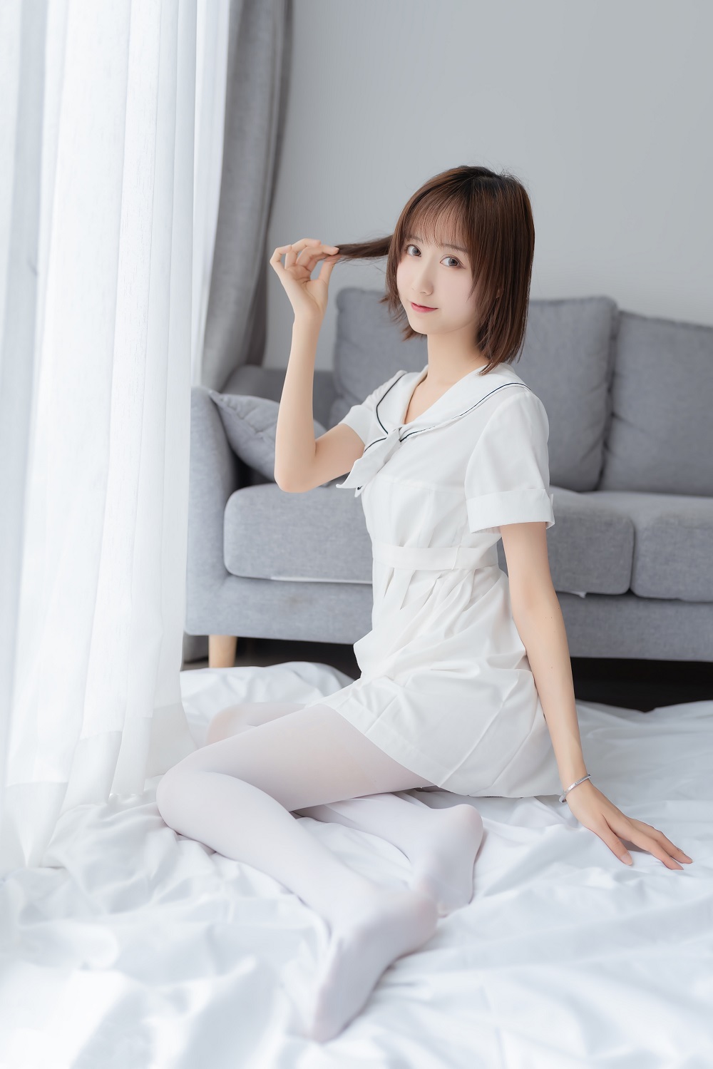 木棉棉-纯情白裙[40P]