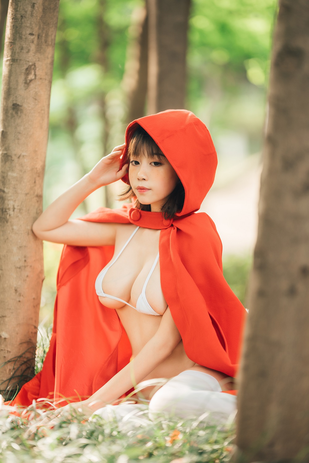 奈汐酱nice-大红帽[31P+2V]