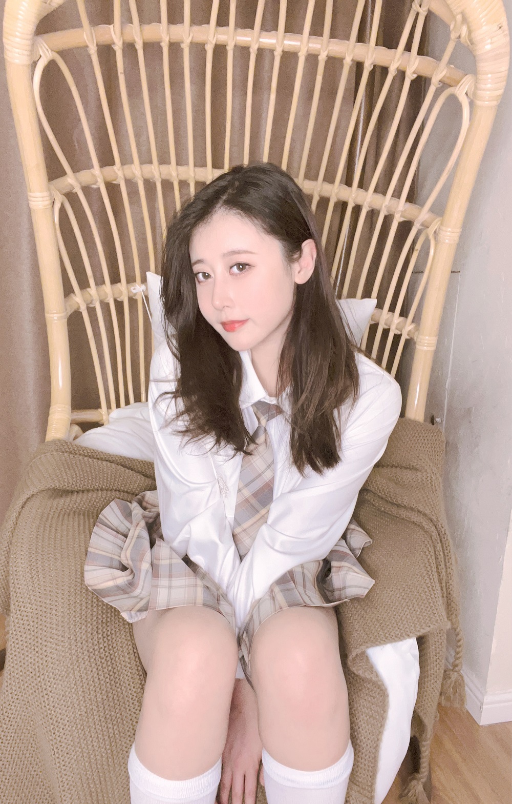 奈汐酱nice-34号自拍本-JK小裙子[53P+3V]