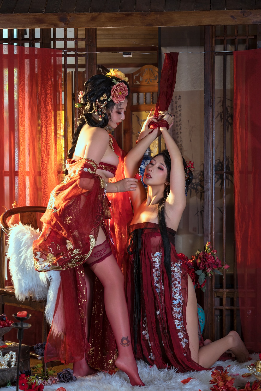 奈汐酱nice&amp;奶桃-青楼韵事[120P+1V]