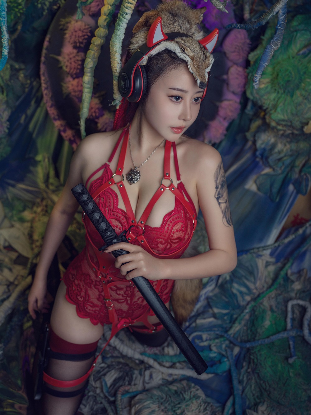 奈汐酱nice-猎狼女[47P+1V]