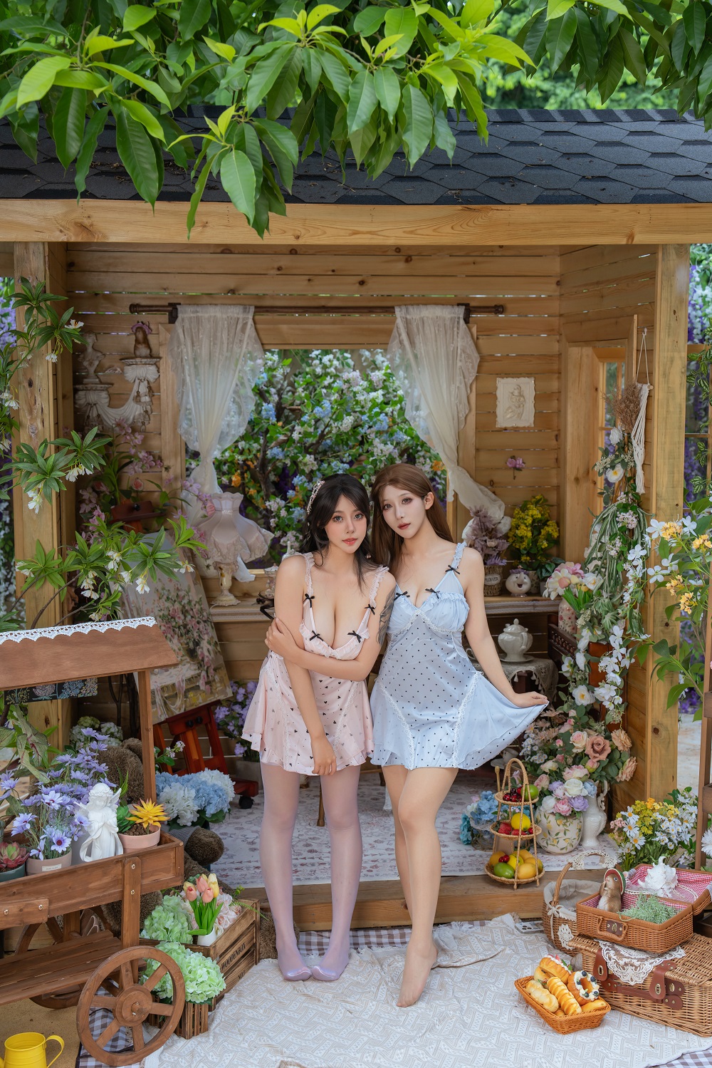 奈汐酱nice&amp;奶桃-花眠[90P+1V]
