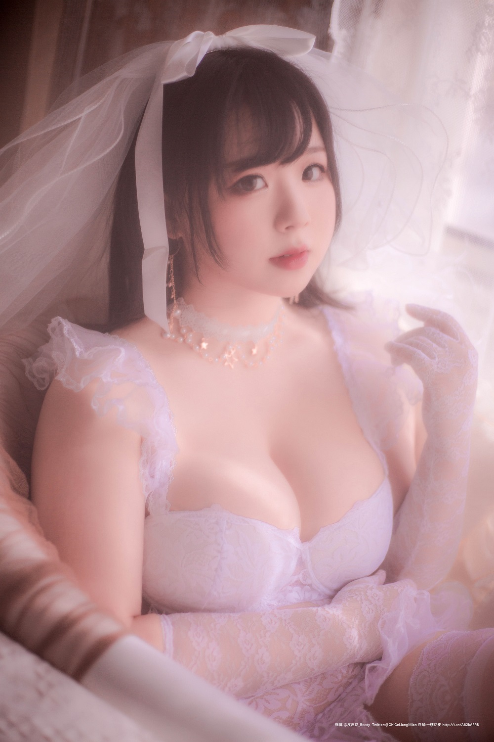 超皮皮皮奶-朦胧婚纱[66P]