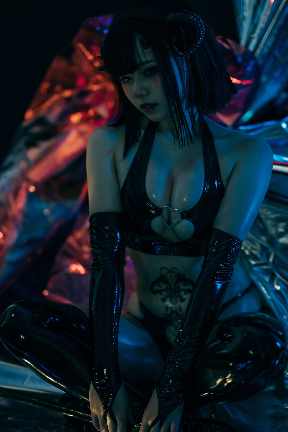 七月喵子-皮衣恶魔[28P]