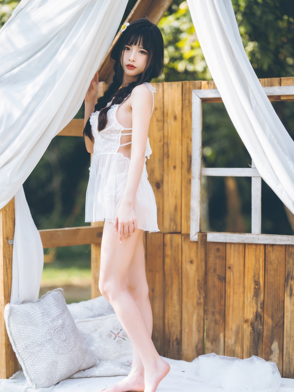 清水由乃-田园蕾丝裙[65P]