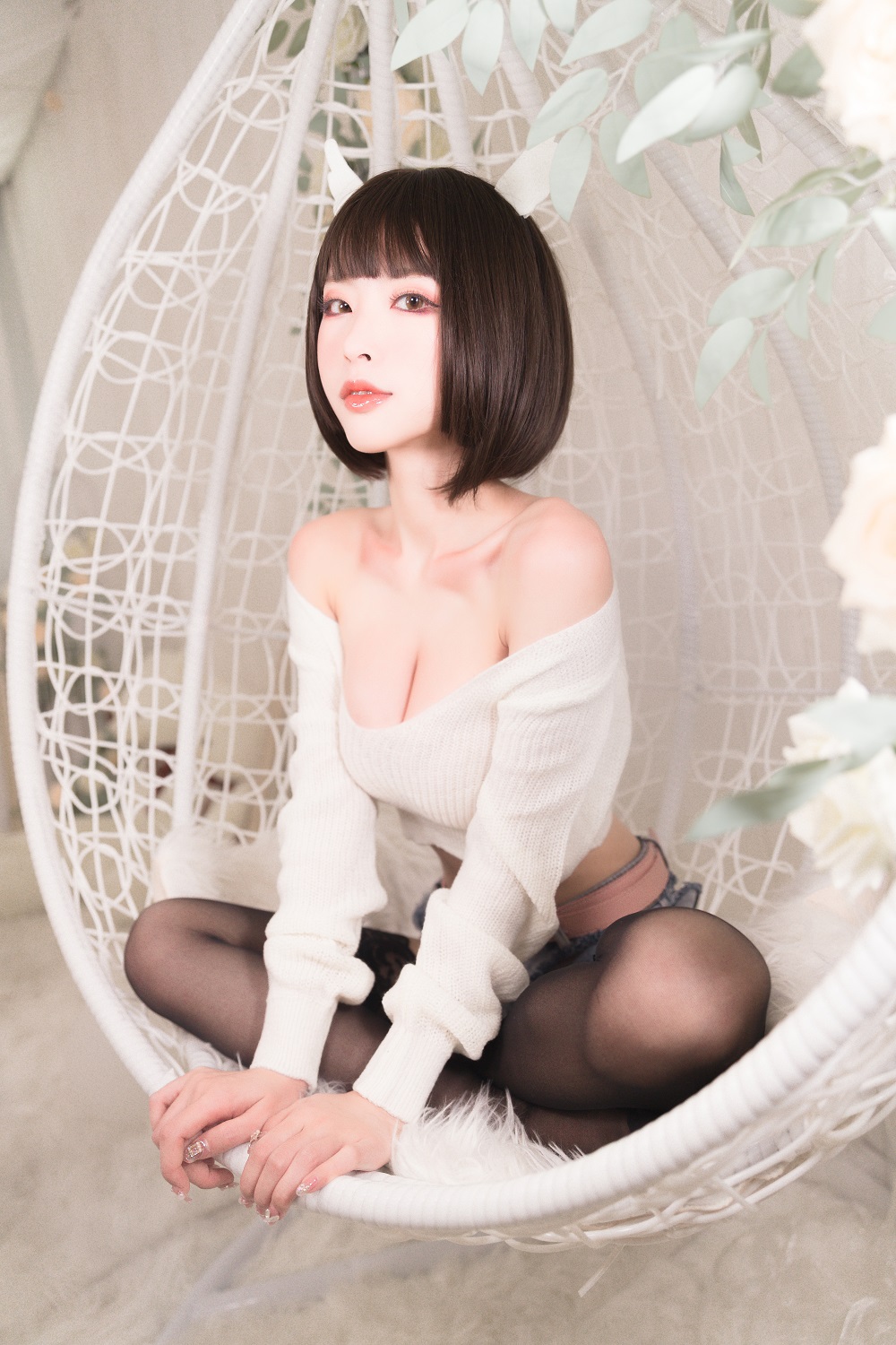 清水由乃-白色毛衣[32P+1V]
