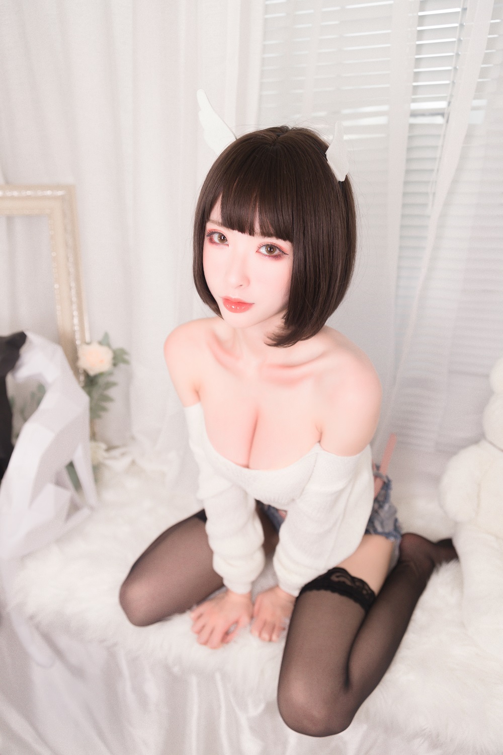 清水由乃-白色毛衣[32P+1V]