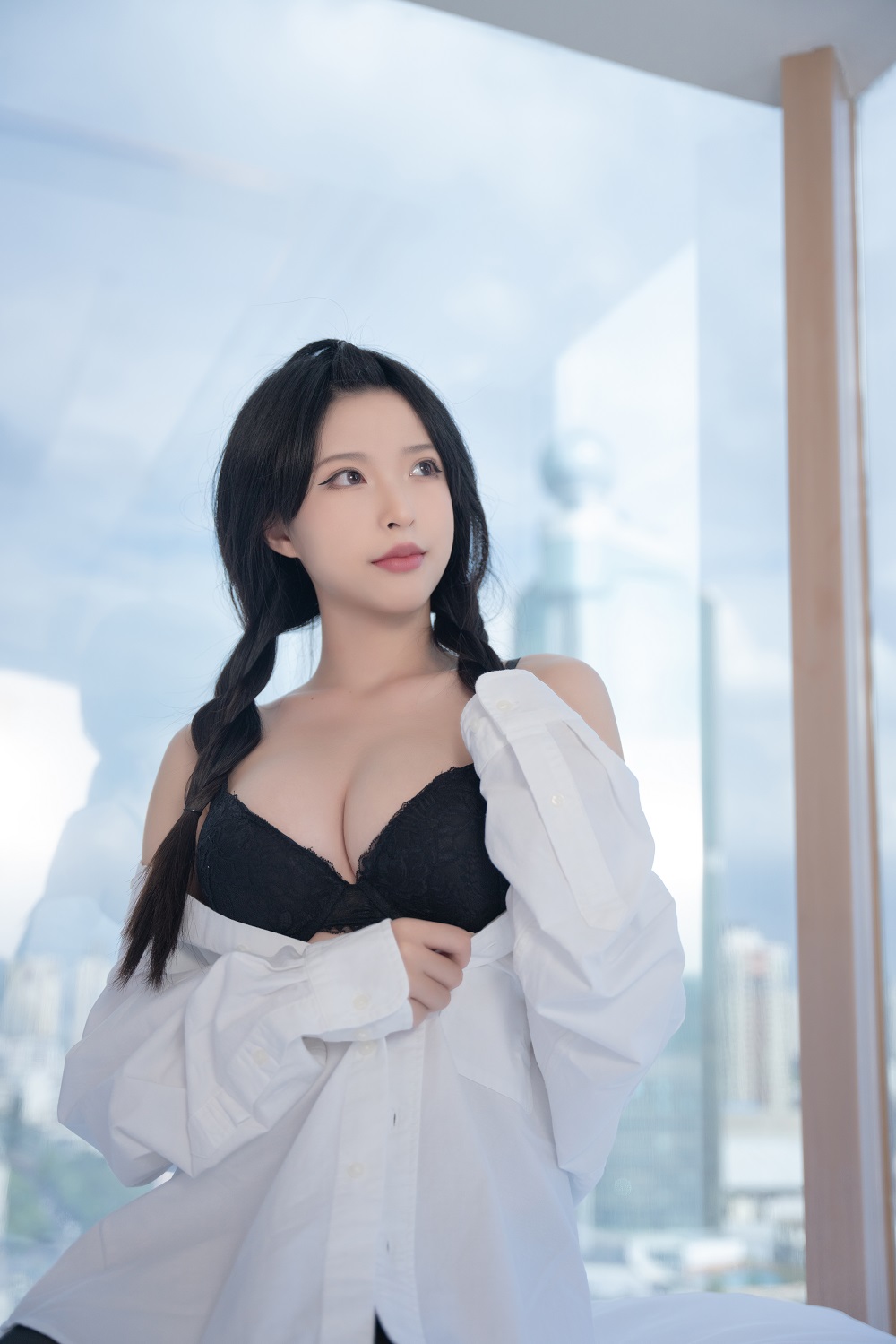 清水由乃-黑丝衬衣[60P]