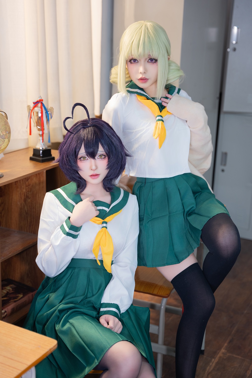 清水由乃&amp;猪突猛蛋-柊舞缇娜JK&amp;阿良河琪舞JK[81P]