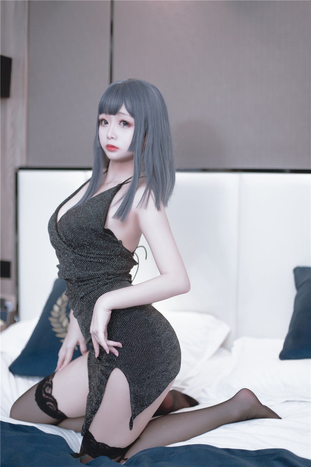 日奈娇-黑色礼服[45P]