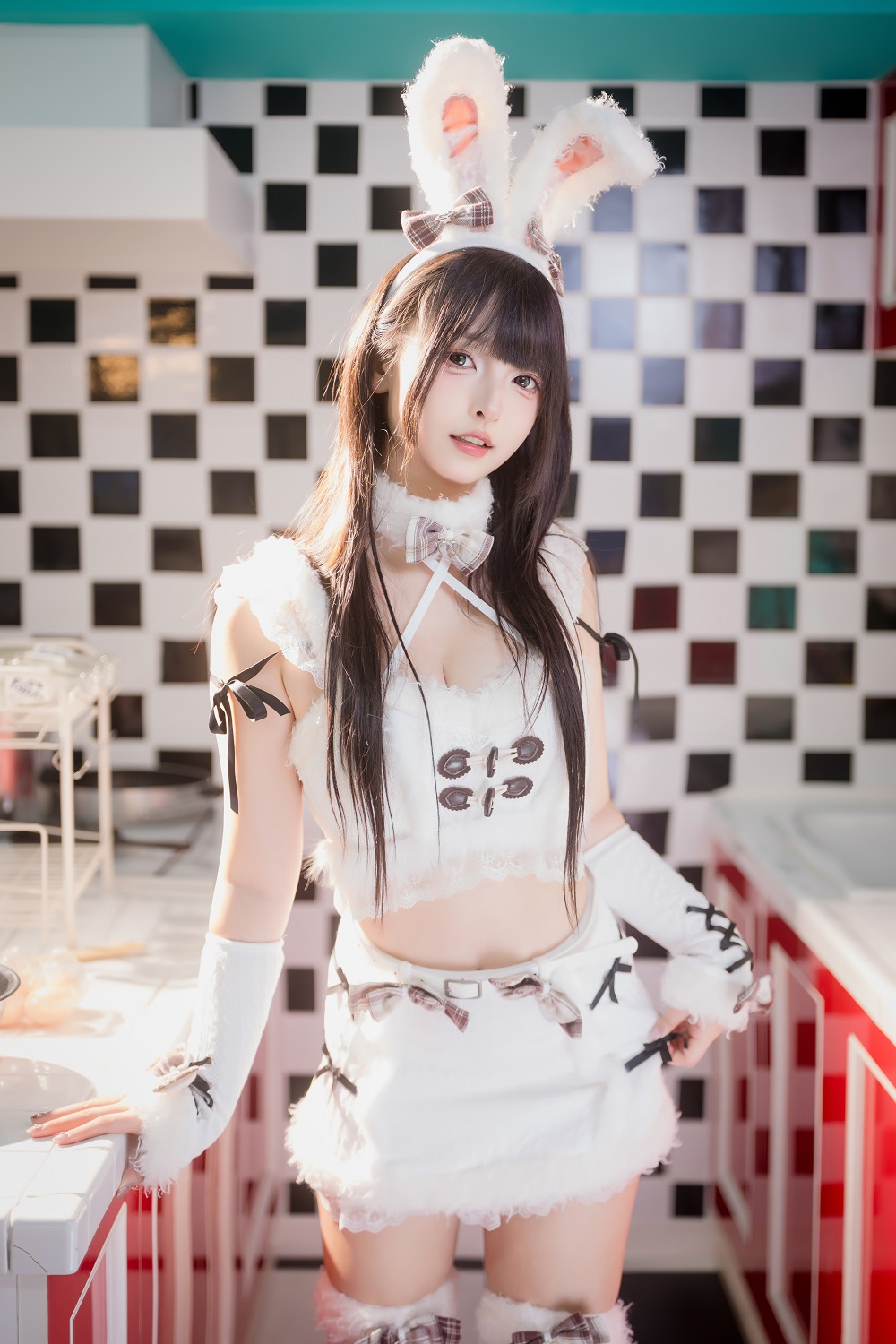 神楽坂真冬-毛绒白兔[75P+2V]