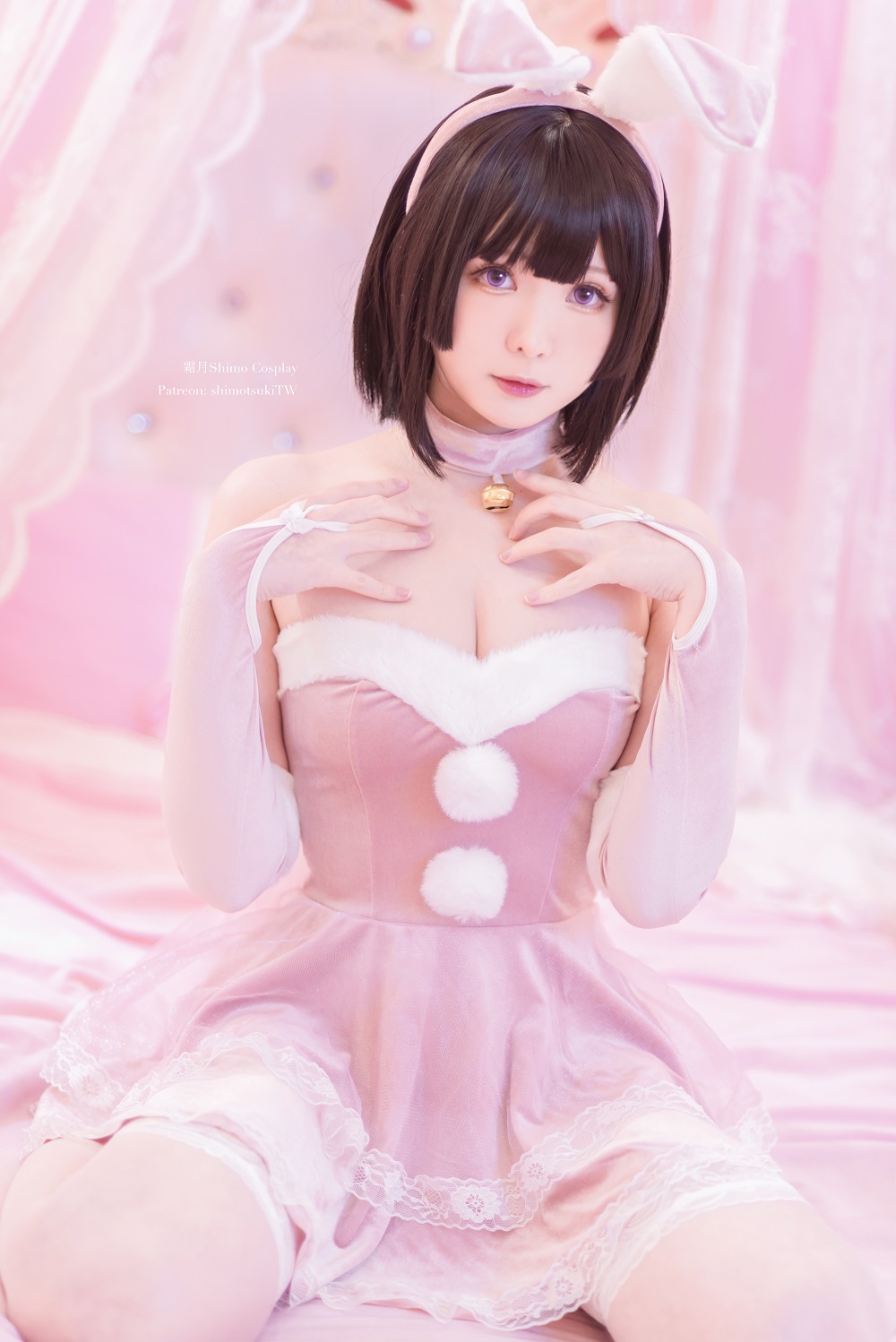 霜月shimo-加藤惠睡衣兔女郎[13P]