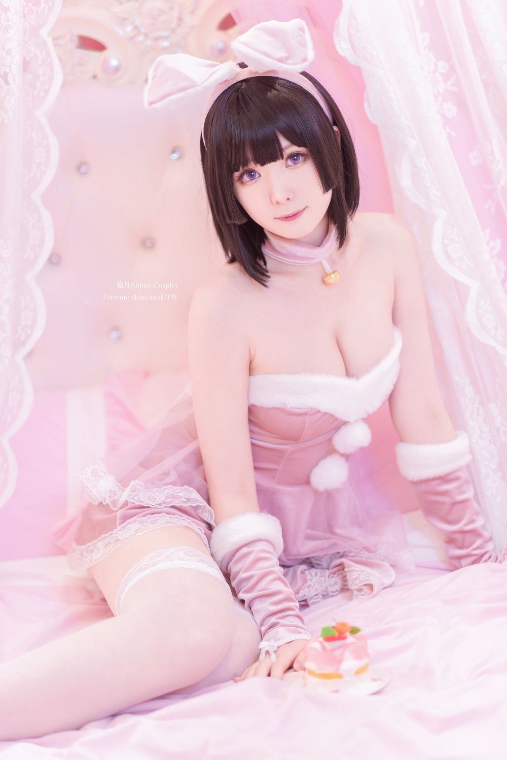 霜月shimo-加藤惠睡衣兔女郎[13P]