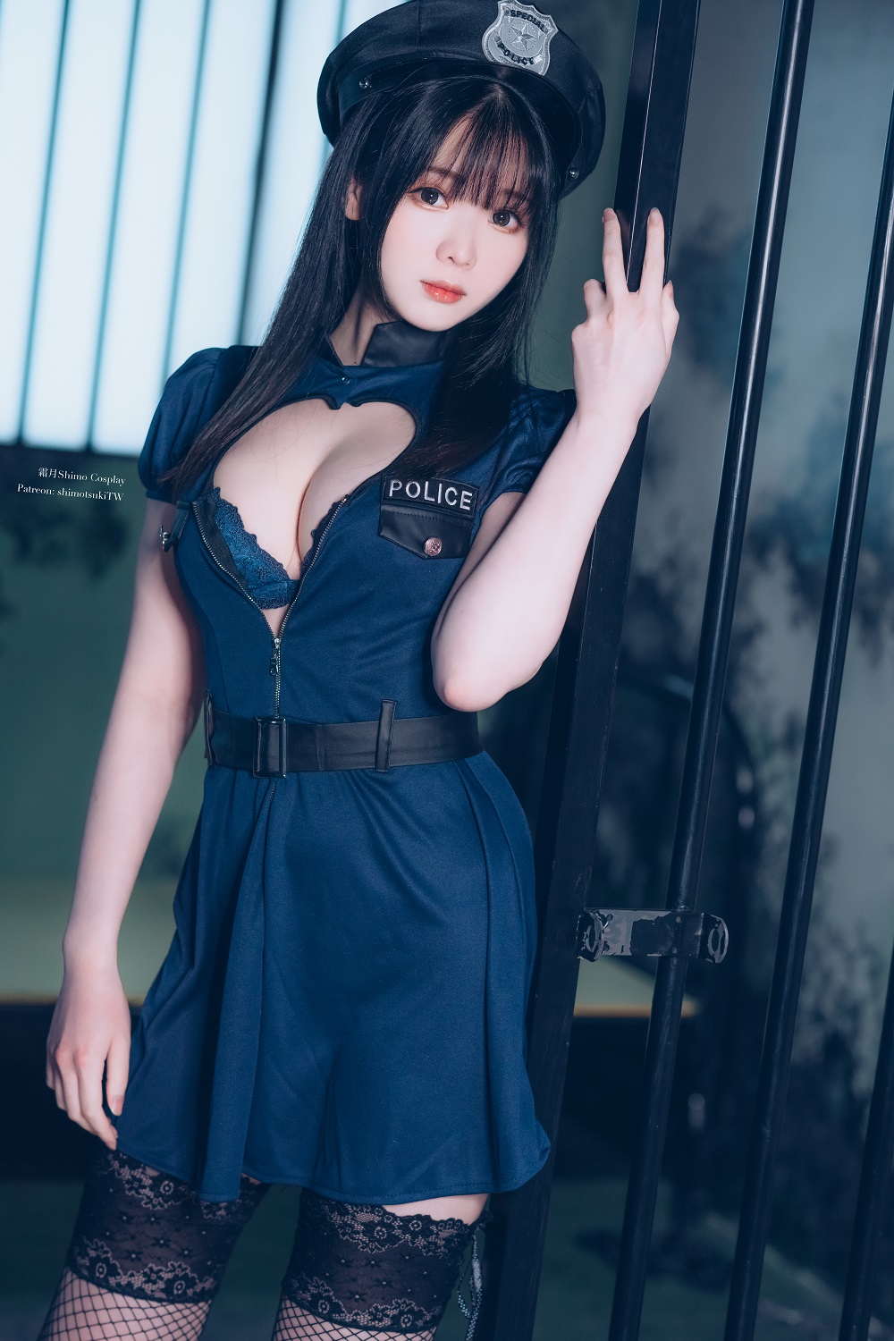 霜月shimo-蓝色女警制服[51P]