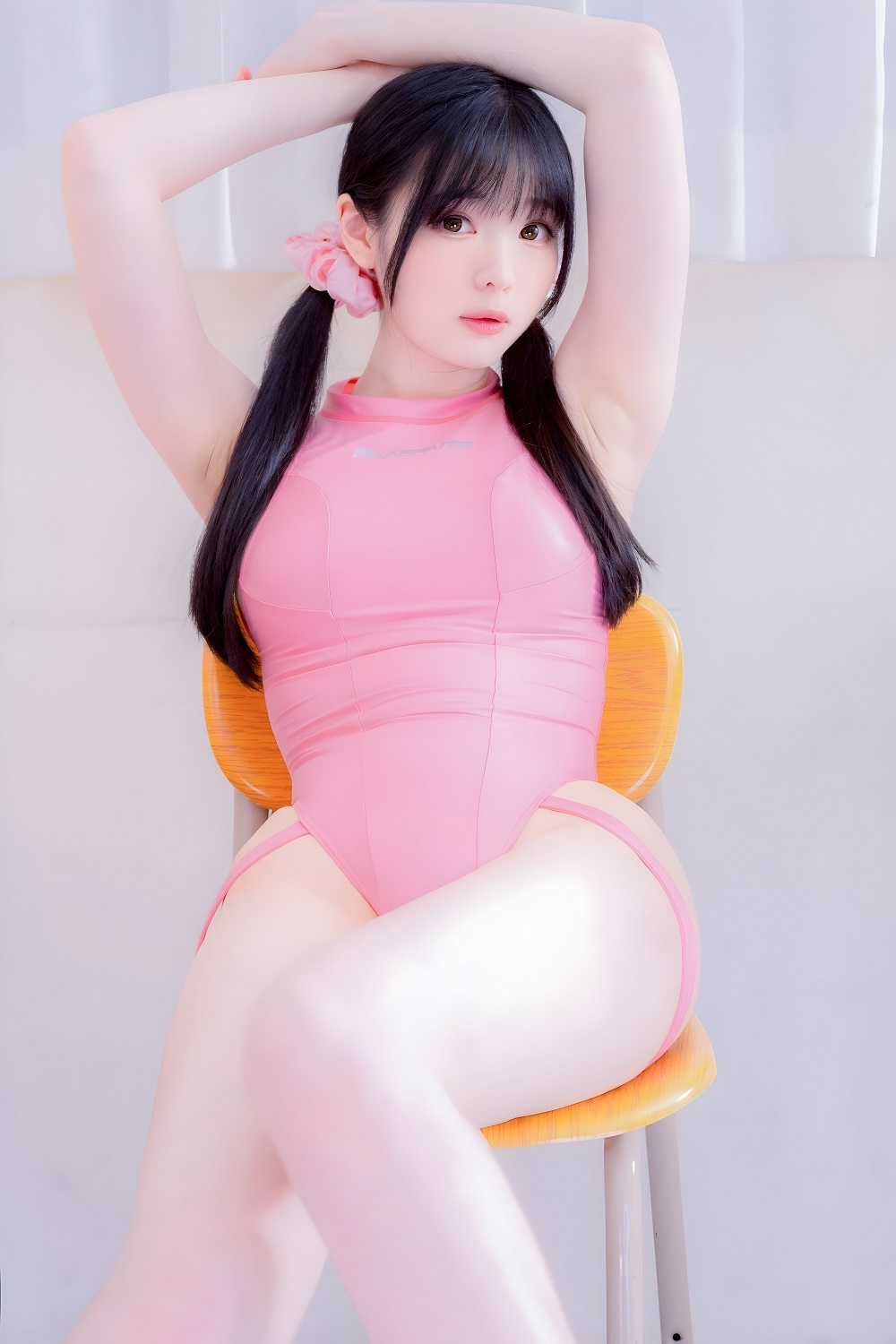 霜月shimo-粉色竞泳学妹[41P]