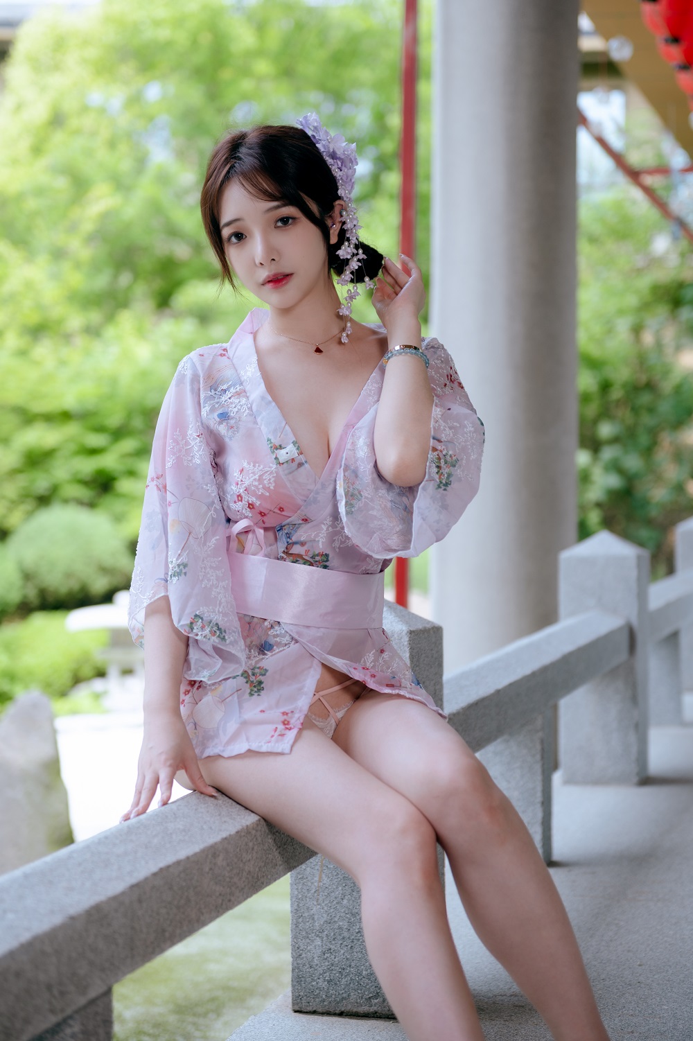 雯妹不讲道理-和风庭院[68P+3V]