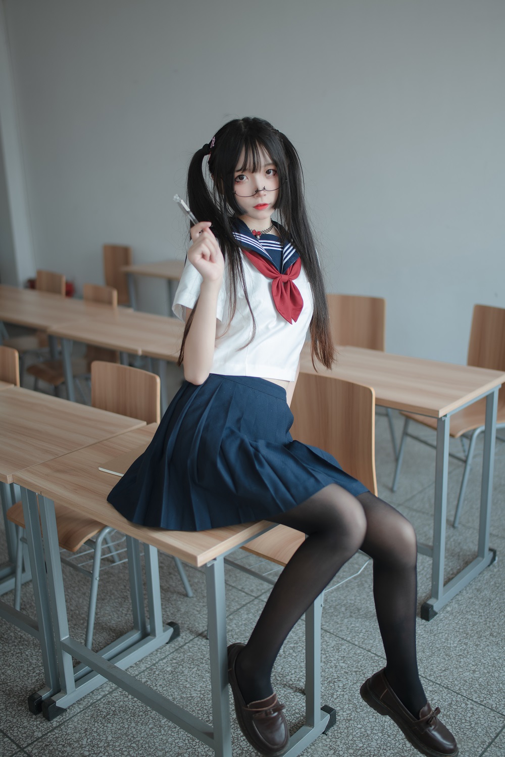 五更百鬼-JK制服[43P] COS网红博主 预览1图