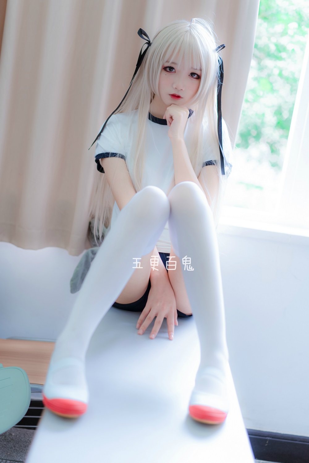 五更百鬼-春日野穹体操服[9P] COS网红博主 预览1图