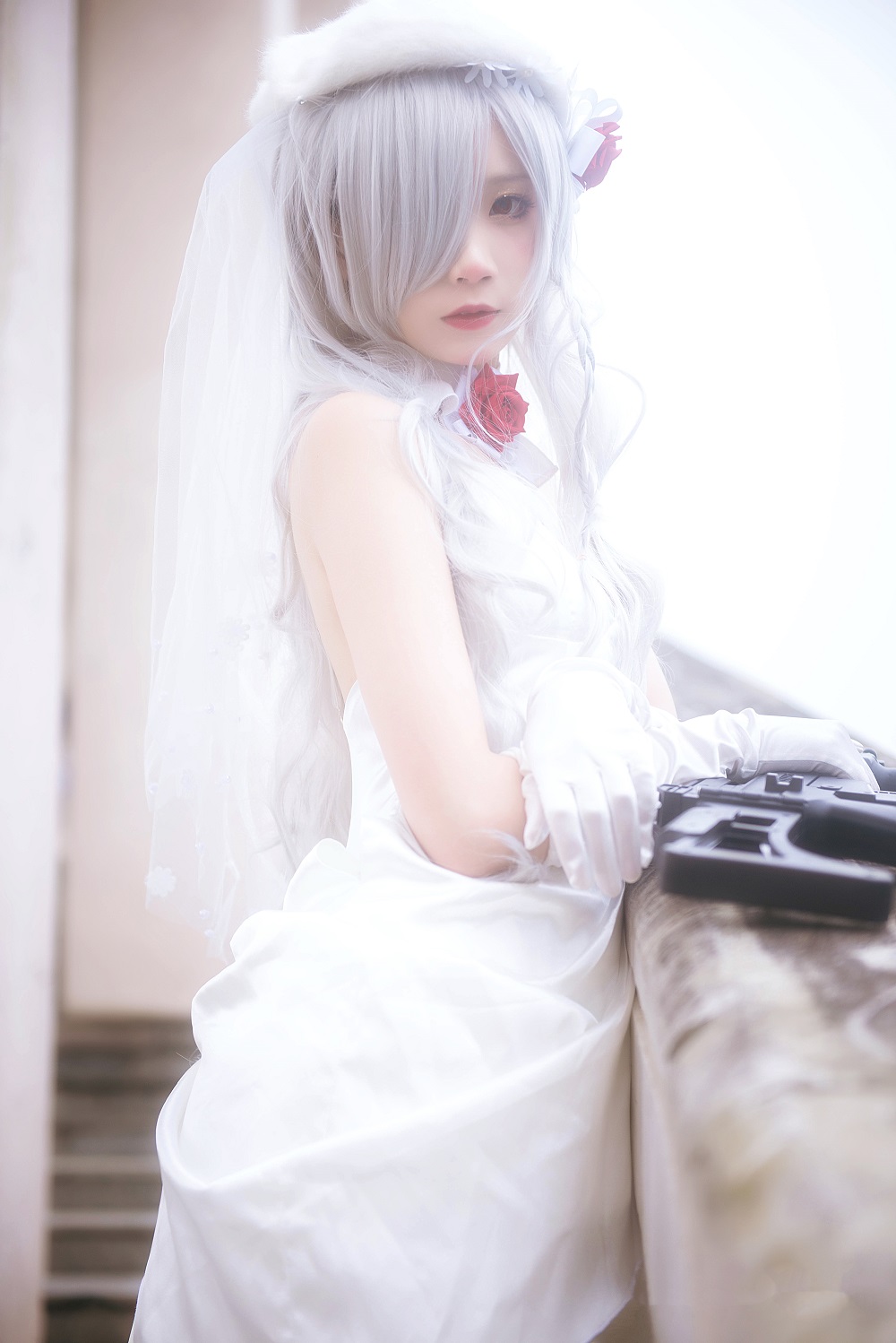 五更百鬼-少女前线-G36C花嫁[10P] COS网红博主 预览1图