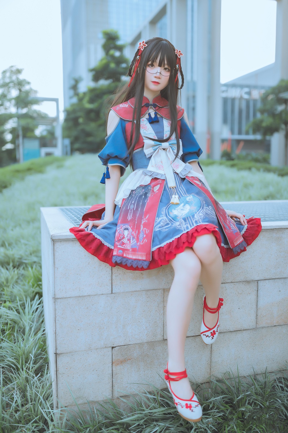 五更百鬼-梨园春秋Lolita[5P] COS网红博主 预览2图